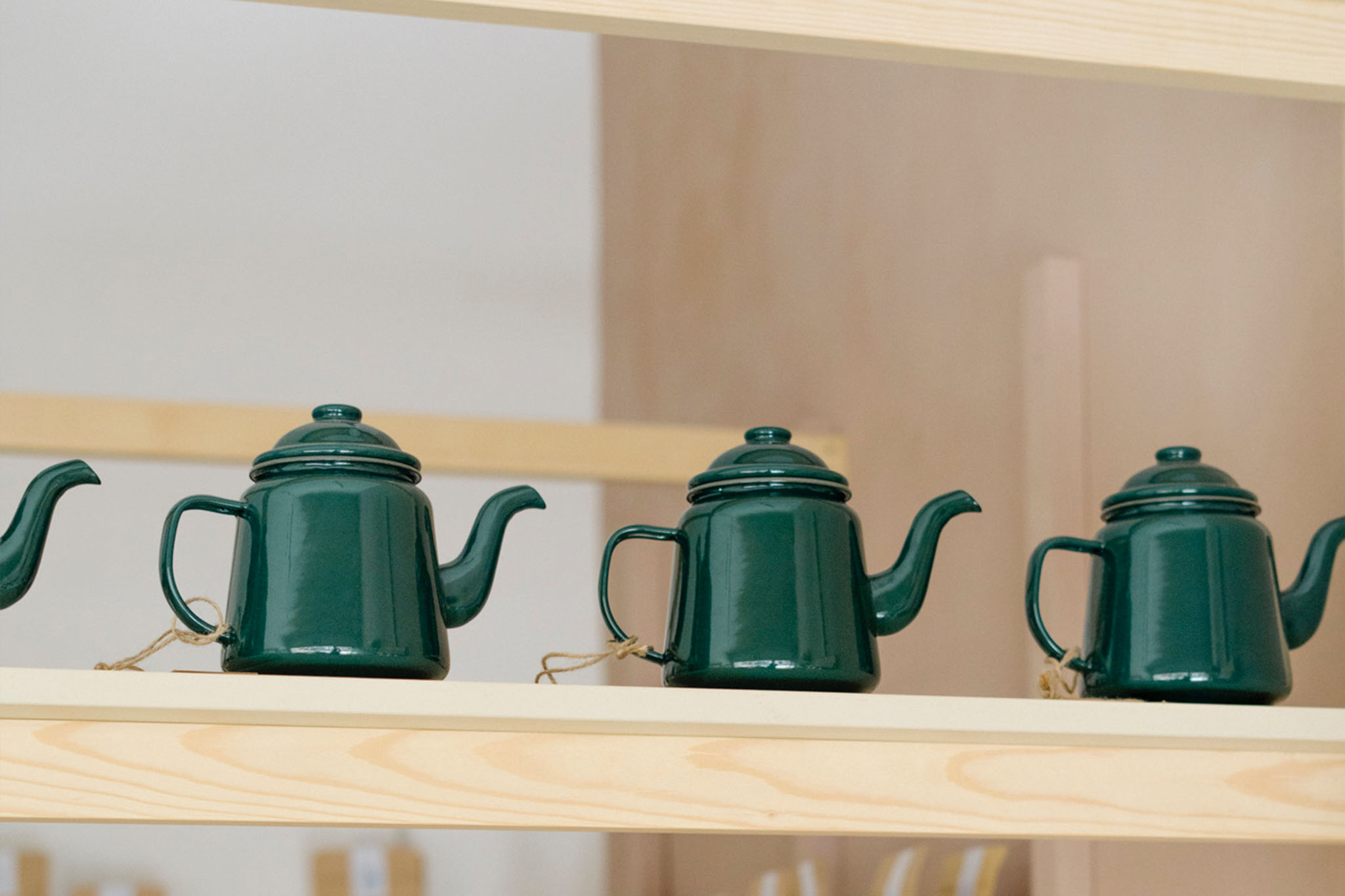 Enamel teapot from Falcon iconic British enamelware producer